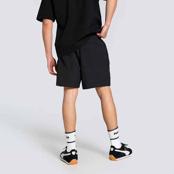 WARDROBE Essentials Men's Relaxed Fit  6" Cargo Shorts, PUMA Black, extralarge-IND